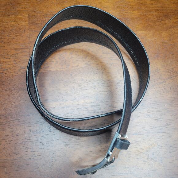 VTG Jacob Genuine Elephant Leather Belt w/ Buckle Made in Thailand Exotic✨️44/46 - Picture 11 of 12